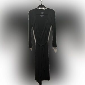 Black Long Sleeve Wrap/Robe